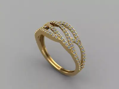 Women Ring 3DM Womens Ring 3d models 3D print model 3D print model 51