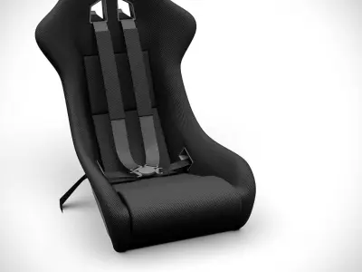 Racing Seat v4 Low-poly 3D model