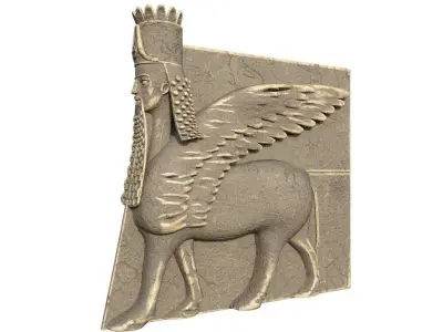 Winged Stone LION 3D model