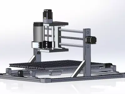 High-Precision CNC Milling Industrial Machine  3D model