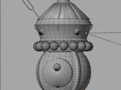 Metall house Low-poly 3D model