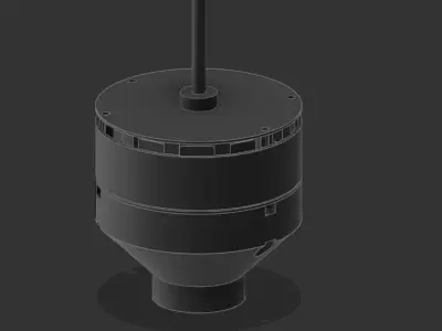 Magnetic Generator wind turbine AND MOTOR 3D print model