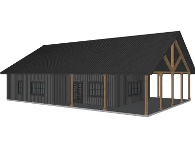 Barndominium House 003-Archimple LLC 3D model