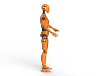 Crash Test Dummy Robot  Android 3D model
