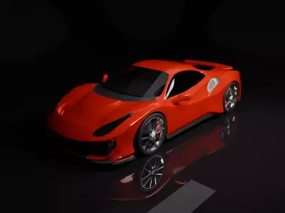 Ferarri 488 Pista 3D model