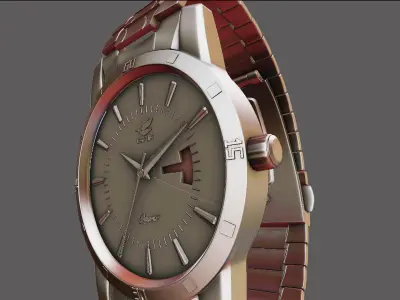 Wrist watch 3D model