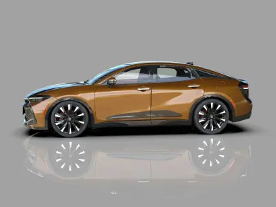 Toyota Crown Cross 2022  HQ interior 3D model