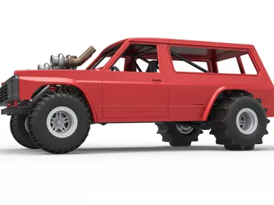 Uphill Sand Racing Dragster Version 3 Scale 1 to 25 3D print model