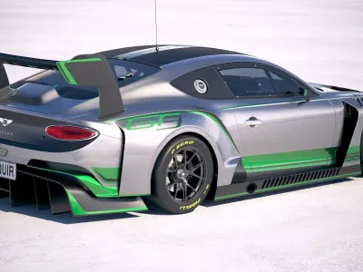 Bentley Continental GT3 Racecar 2018 3D model