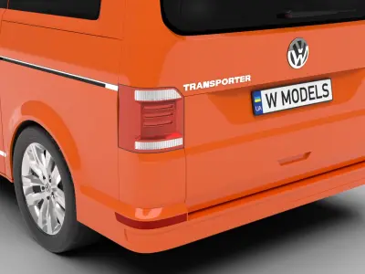 Volkswagen T6 Transporter 2019 3d model  3D model