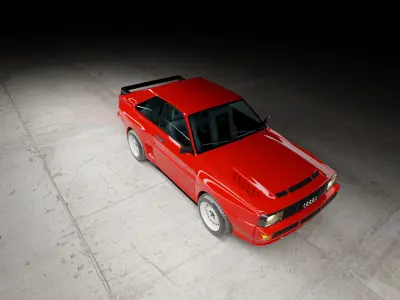 Audi Quattro SWB 3D Model 3D model
