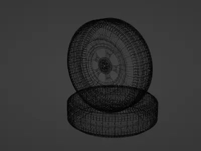 Tire - 3D model Low-poly 3D model