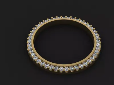 36mm Rolex Compatible Diamond Bezel 2ct 3D print model