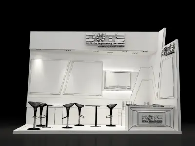 Booth Exhibition Stand a250a  3D model