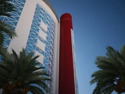 hotel building 3D print model