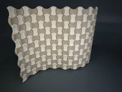 09 3DECOR PATTERN WALL Low-poly 3D model