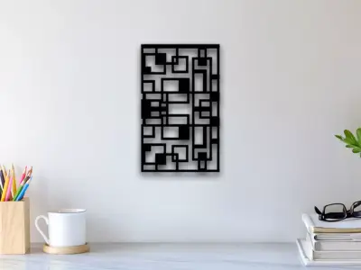 Abstract Wall Art 3D print model 6