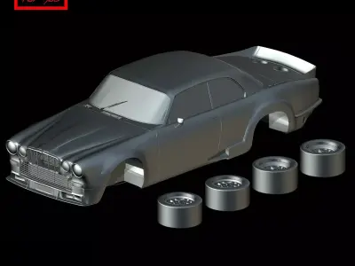 Jaguar BROADSPEED XJ12 COUPE  1970 3D model