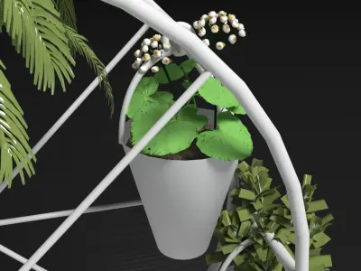 Decorative Flower Stand 3D model
