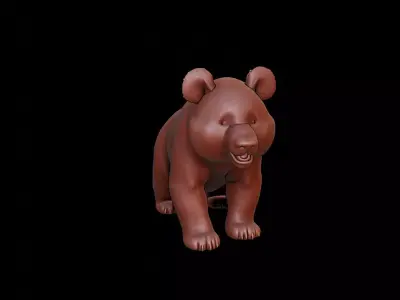 Panda Animal Sculpture 3D print model