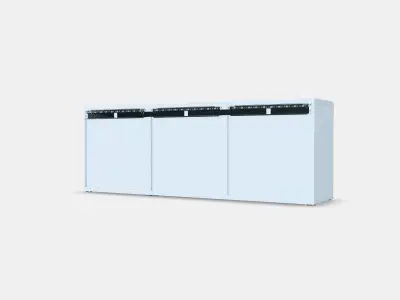BESTA Storage combination with doors 71 Low-poly 3D model