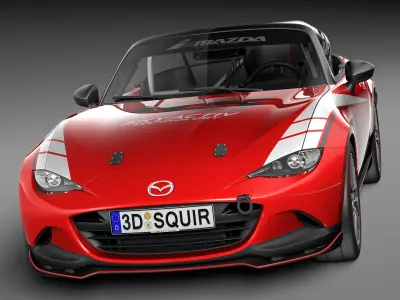 Mazda MX-5 2016 CUP Race Car 3D model