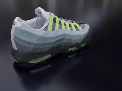 Nike airmax sneaker Low-poly 3D model