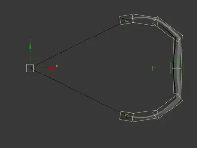 SPORT---ARCHERY---Bow bow and arrow Low-poly 3D model