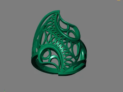 Women Plain Ring Ready STL Models Womens Ring 3d models 3D print model 24
