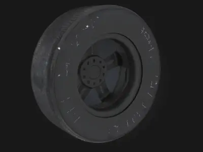 Racing Tire Render  High-Grip Performance with Sleek Detailing 3D model
