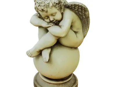 Sculpture Angel Boy 3D model