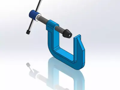 C-Clamp 3D Model 3D print model 3D print model