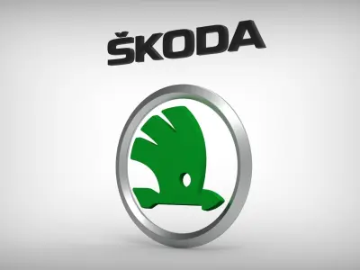 Skoda Logo 3D print model