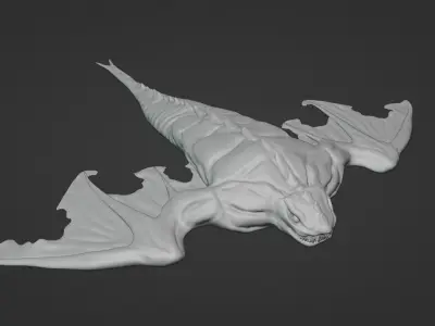 Realistic Minecraft Phantom 3D model