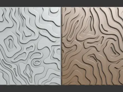 Wall art panel 03 3D model
