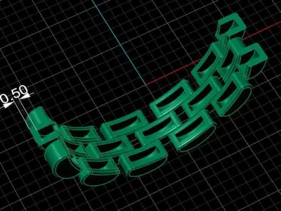 wedding ring - watch ring  3D print model