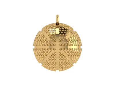 basketball ball pendant 3D print model