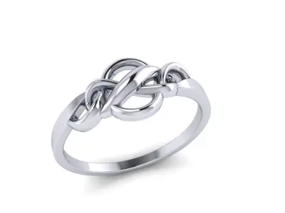 Sea double knot ring  3D print model