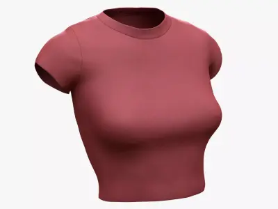 Tshirt 60 - All MH Bodies - UE5 Skeletons - Rigged Low-poly 3D model