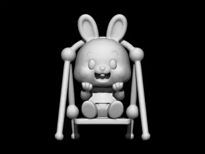 Kawaii Rabbit 3D print model