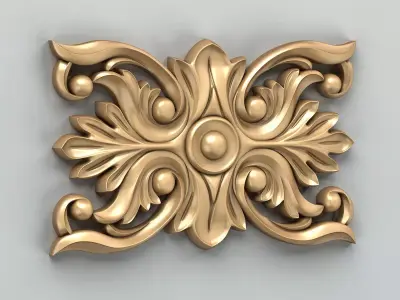 Square rosette 013 3D model