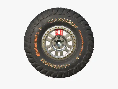 Tire Continental off road Extreme E 3D model