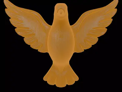 Peace Dove Sculpture 3D print model