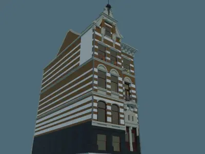 Vintage Buinding  House 3D model