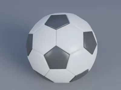 Soccer Ball Low-poly 3D model