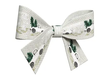 Christmas Bow Ribbon 75 Low-poly 3D model