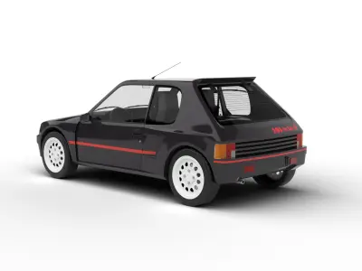 Peugeot 205 Turbo 16 1984 3d model 3D model
