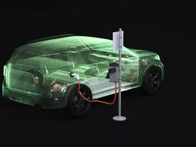 4x4 Hybrid and Chargepoint X-Ray 3D model