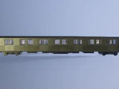 TTC T1 subway car Low-poly 3D model