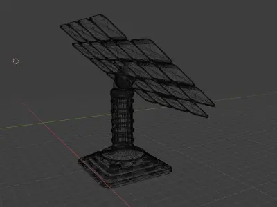 Scifi Solar Panel  3D model